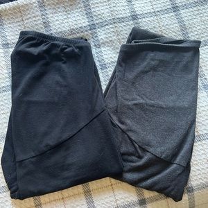 2 pairs maternity leggings